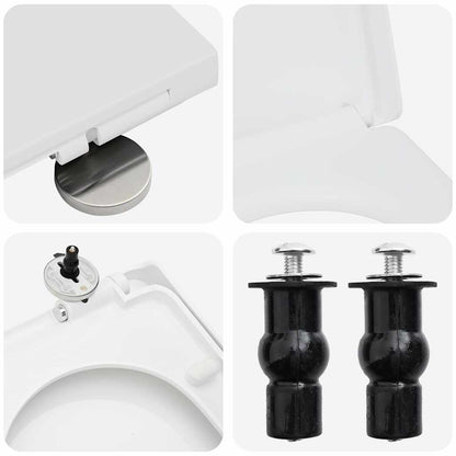 Toilettensitz Weiß 48 x 36,5 x 4,5 cm Polypropylen