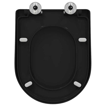 Toilette geeignet für Sitz Schwarz 48 x 36,5 x 4,5 cm