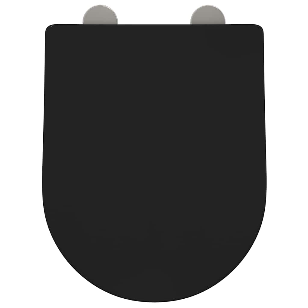 Toilettensitz Schwarz 48 x 36,5 x 4,5 cm Polypropylen