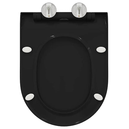 Toilettensitz Schwarz 48,5 x 36 x 5 cm Polypropylen