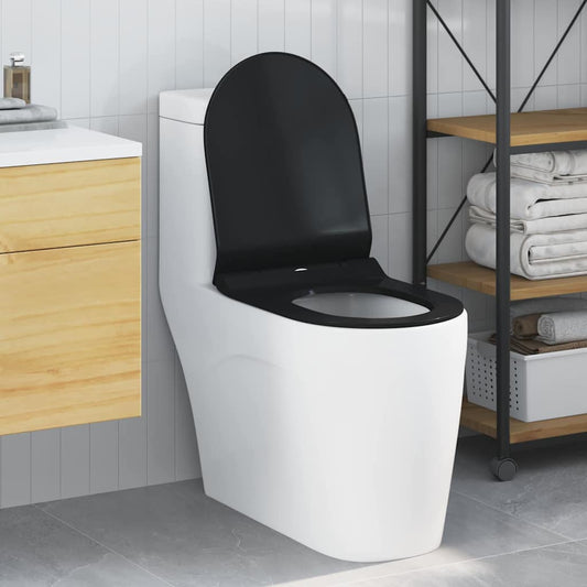 Toilette geeignet für Sitz Schwarz 50 x 36 x 5 cm Polypropylen