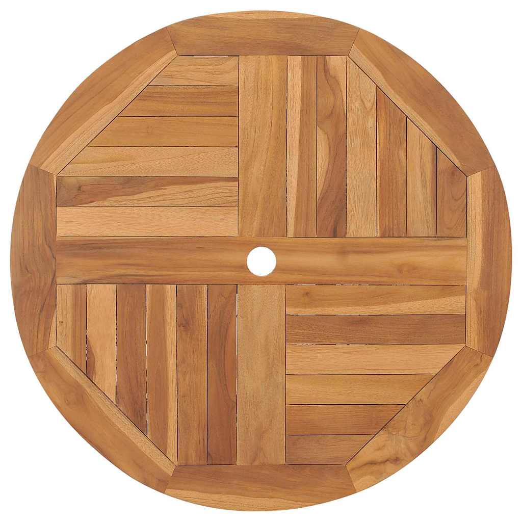 Garten Essgruppe 3 pcs Braun Massivholz Teak