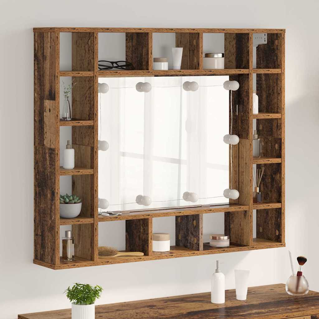 Spiegelschrank Altholz 91 x 15 x 76,5 cm Holzwerkstoff