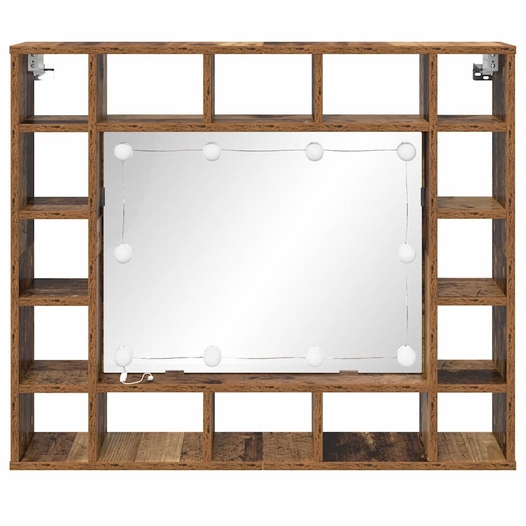 Spiegelschrank Altholz 91 x 15 x 76,5 cm Holzwerkstoff