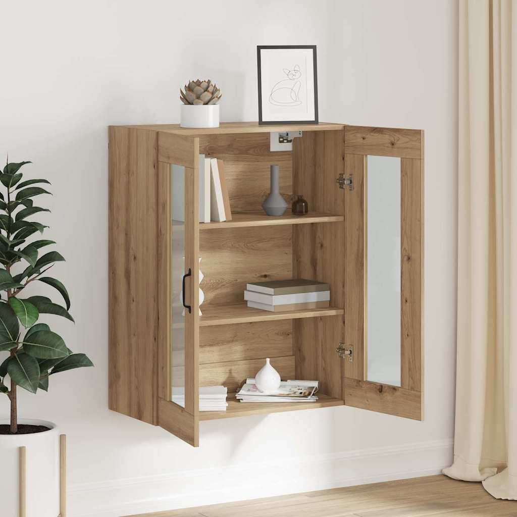 Hängeschrank Wandmontiert Braun 69.5 x 34 x 90 cm Holzwerkstoff