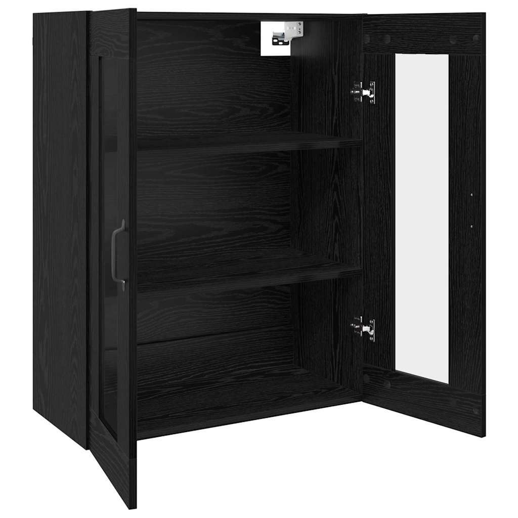 Hängeschrank Schwarz 69.5 x 34 x 90 cm Holzwerkstoff