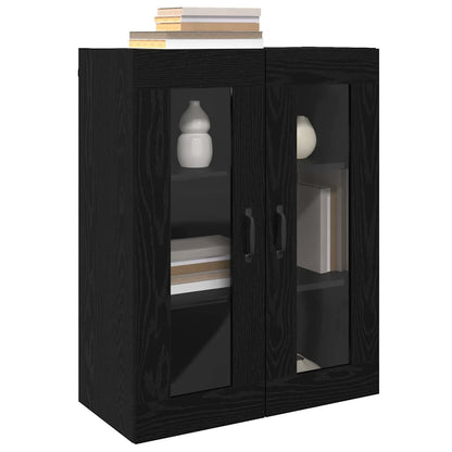 Hängeschrank Schwarz 69.5 x 34 x 90 cm Holzwerkstoff