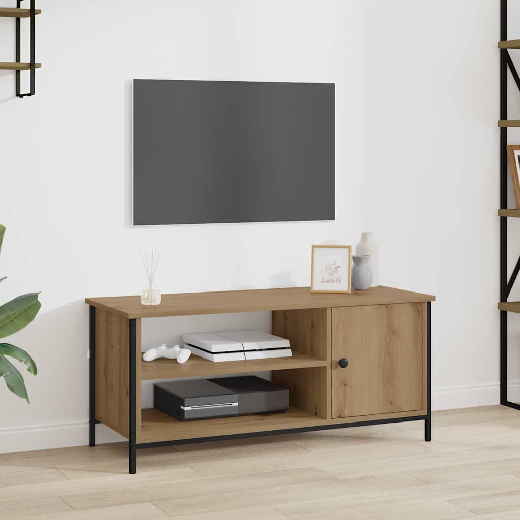 TV-Schränk Eiche handwerklich 100 x 40 x 45 cm Holzwerkstoff