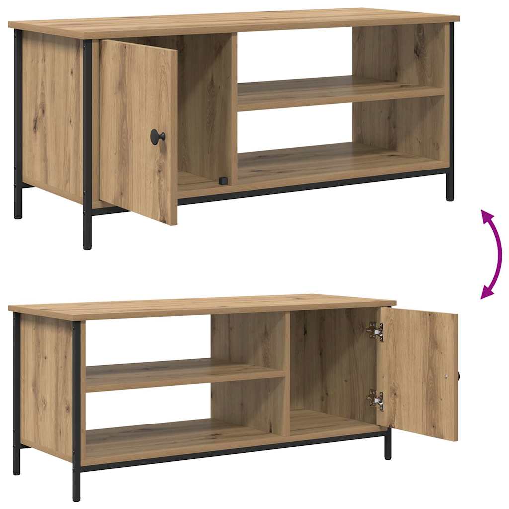 TV-Schränk Eiche handwerklich 100 x 40 x 45 cm Holzwerkstoff