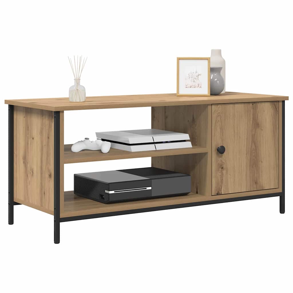 TV-Schränk Eiche handwerklich 100 x 40 x 45 cm Holzwerkstoff