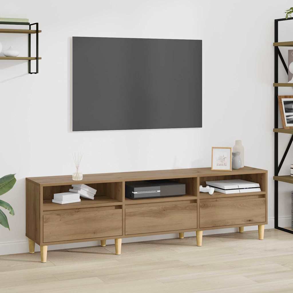 TV-Schränk Eiche handwerklich 150 x 30 x 45 cm Holzwerkstoff