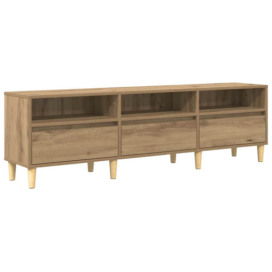 TV-Schränk Eiche handwerklich 150 x 30 x 45 cm Holzwerkstoff