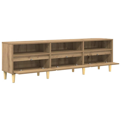 TV-Schränk Eiche handwerklich 150 x 30 x 45 cm Holzwerkstoff