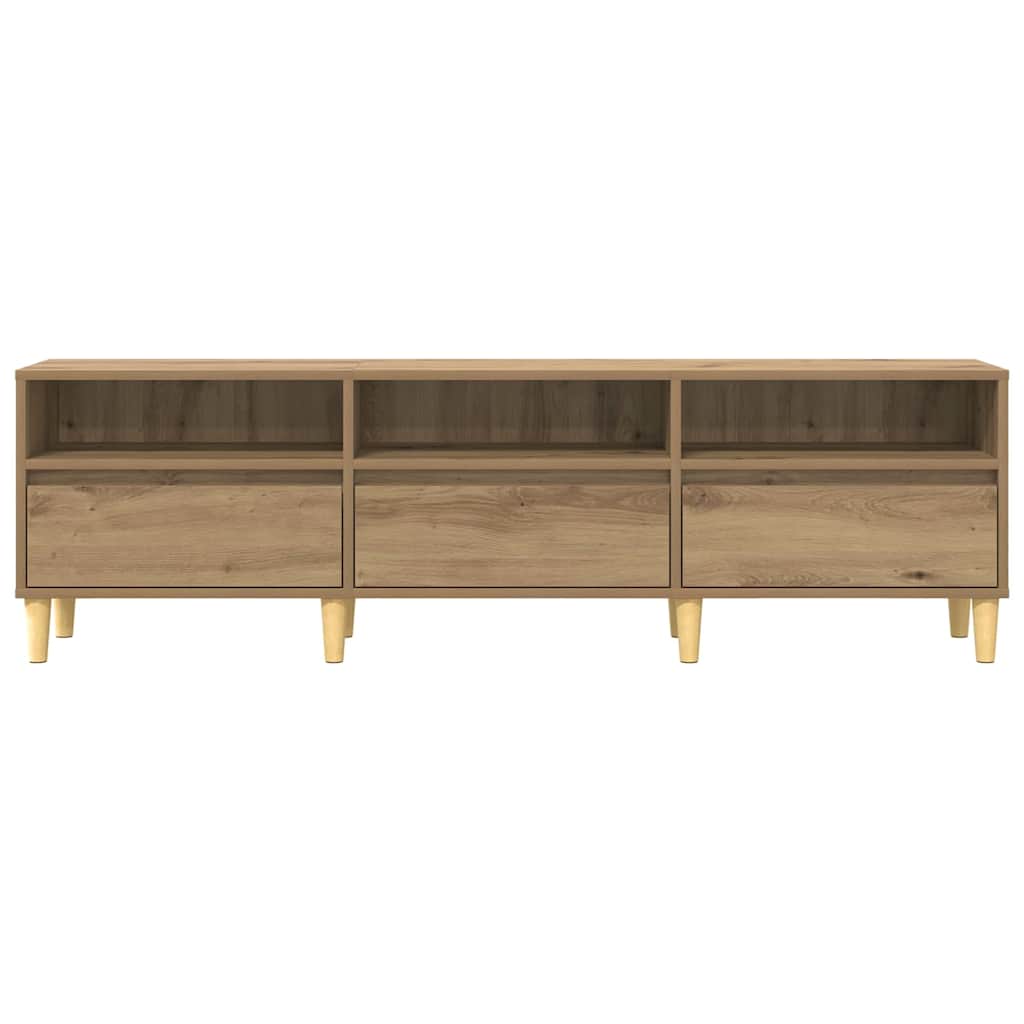TV-Schränk Eiche handwerklich 150 x 30 x 45 cm Holzwerkstoff