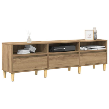 TV-Schränk Eiche handwerklich 150 x 30 x 45 cm Holzwerkstoff