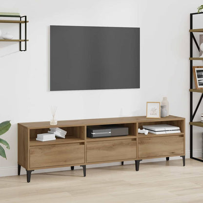 TV-Schränk Eiche handwerklich 150 x 30 x 44.5 cm Holzwerkstoff
