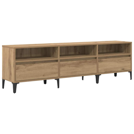 TV-Schränk Eiche handwerklich 150 x 30 x 44.5 cm Holzwerkstoff
