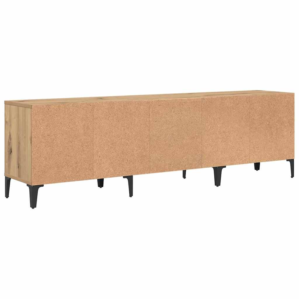 TV-Schränk Eiche handwerklich 150 x 30 x 44.5 cm Holzwerkstoff