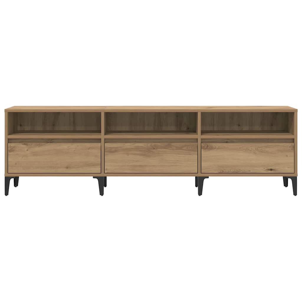 TV-Schränk Eiche handwerklich 150 x 30 x 44.5 cm Holzwerkstoff