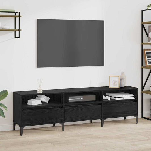 TV-Schränk Schwarze Eiche 150 x 30 x 44.5 cm Holzwerkstoff