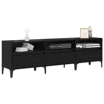 TV-Schränk Schwarze Eiche 150 x 30 x 44.5 cm Holzwerkstoff