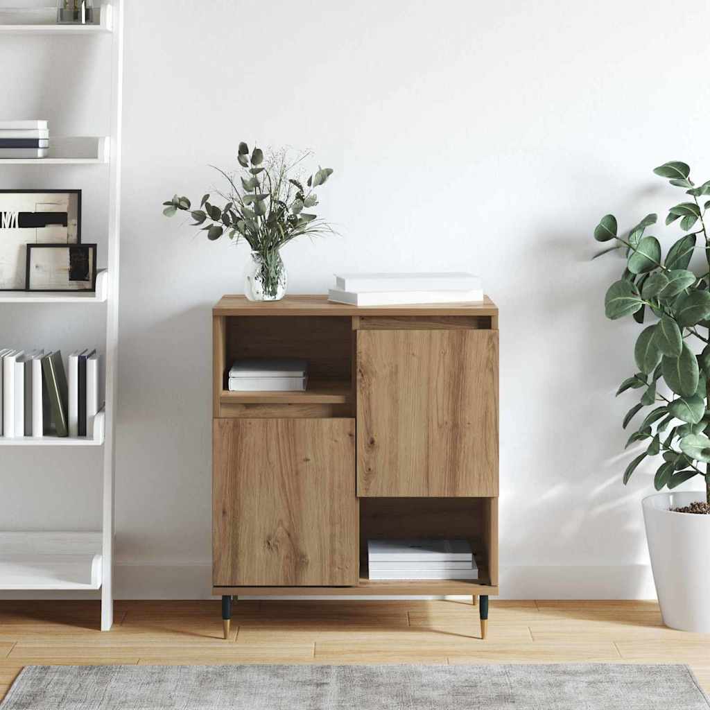 Sideboard Eiche handwerklich 60 x 35 x 70 cm Holzwerkstoff