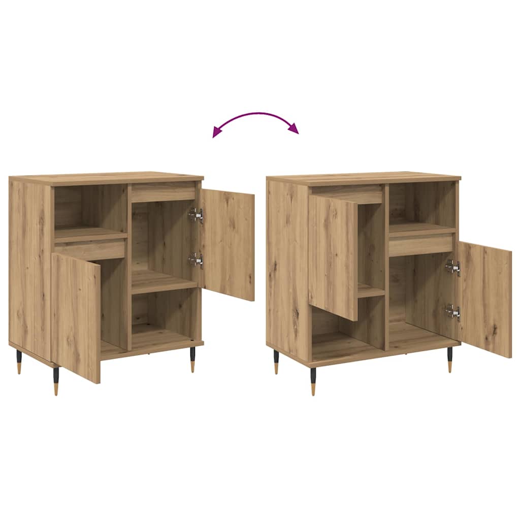 Sideboard Eiche handwerklich 60 x 35 x 70 cm Holzwerkstoff