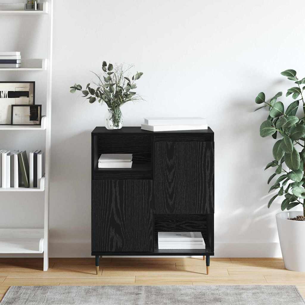 Sideboard Schwarze Eiche 60 x 35 x 70 cm Holzwerkstoff
