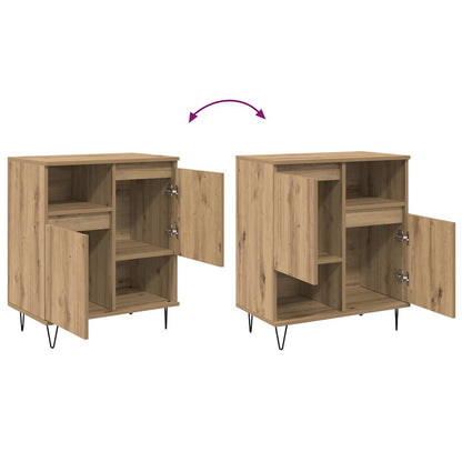 Sideboard Eiche handwerklich 60 x 35 x 70 cm Holzwerkstoff