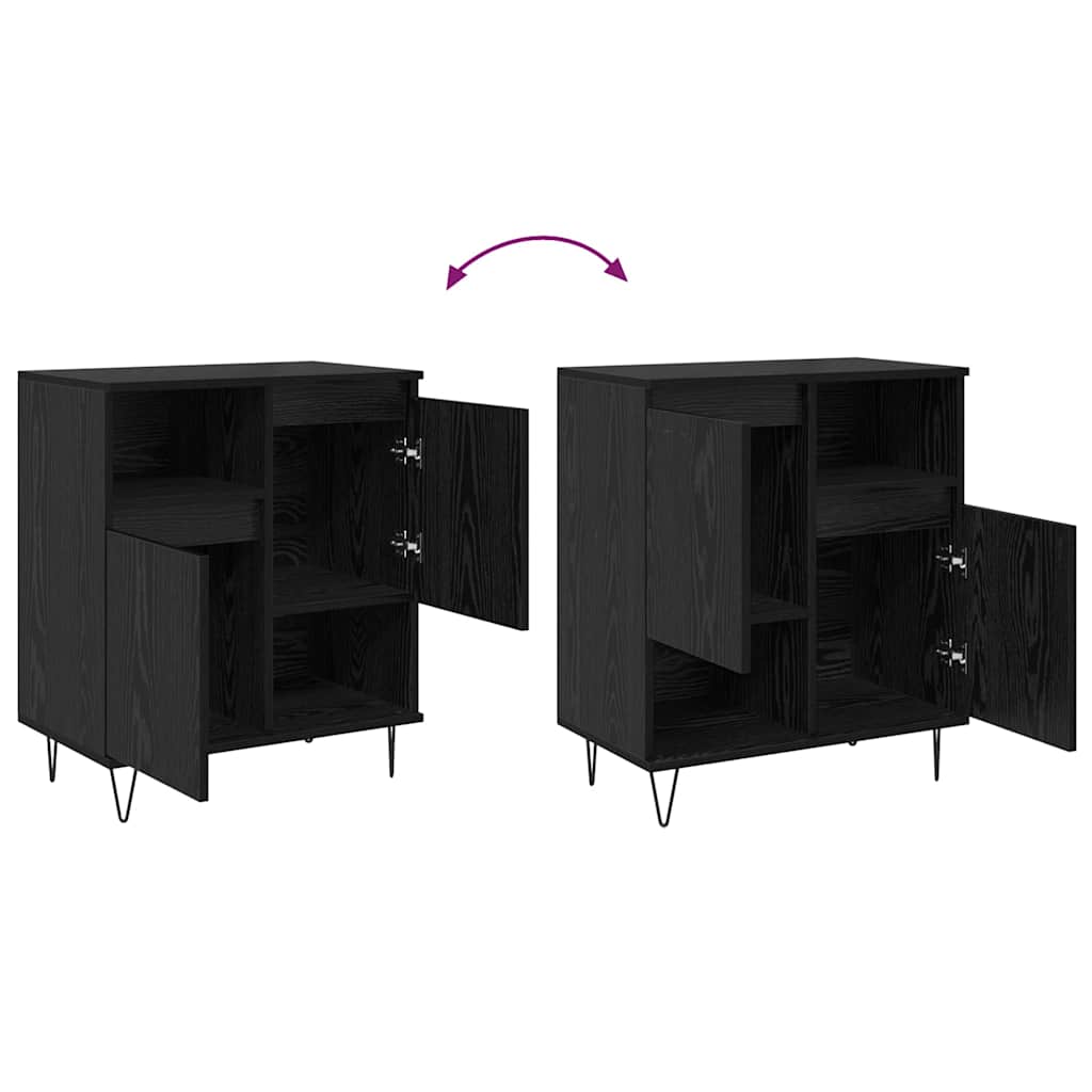 Sideboard Schwarze Eiche 60 x 35 x 70 cm Holzwerkstoff