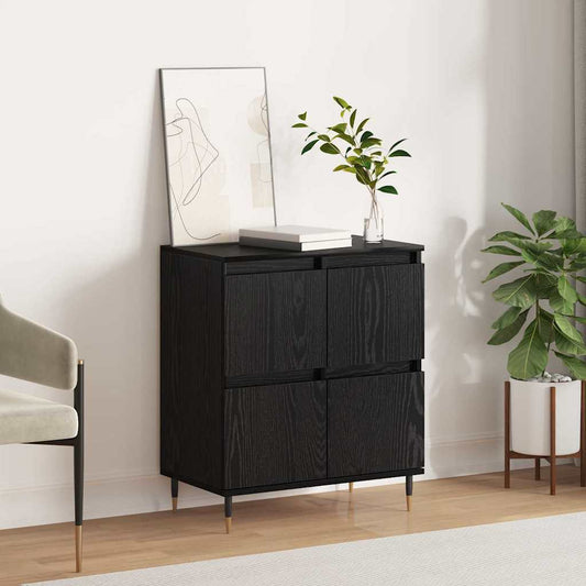 Sideboard Schwarz 60 x 35 x 70 cm Holzwerkstoff