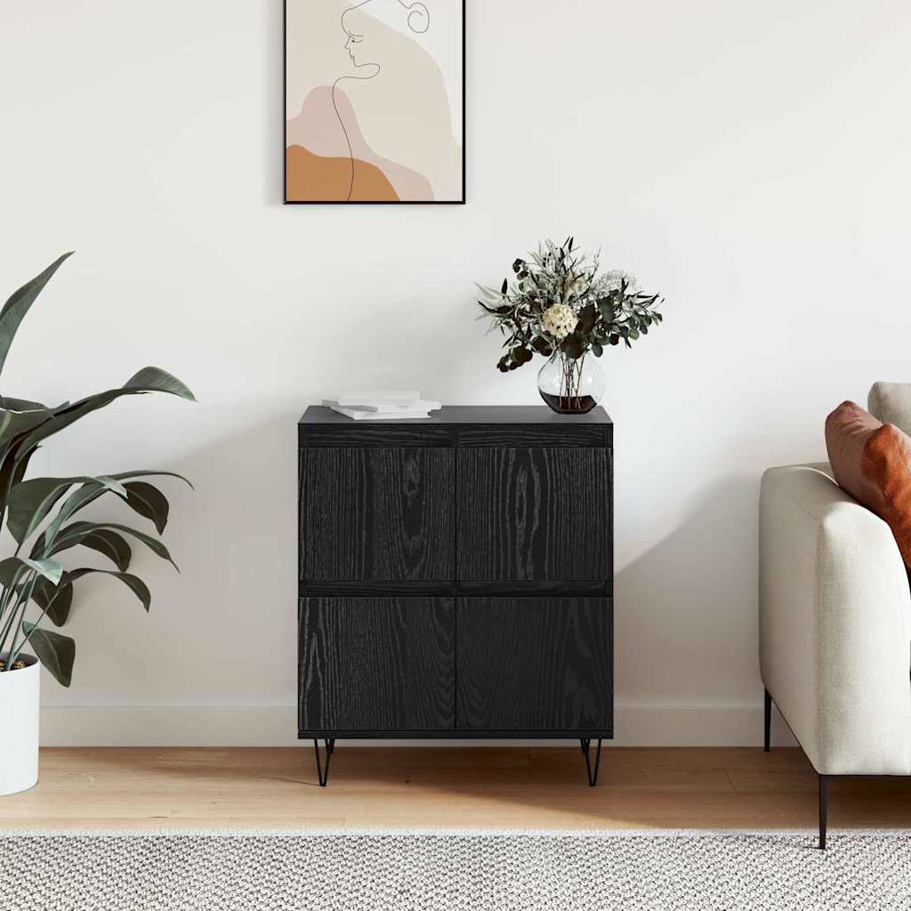 Sideboard Schwarz 60 x 35 x 70 cm Holzwerkstoff