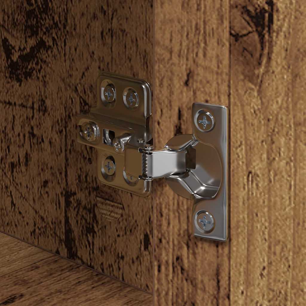 Nachttisch 2 pcs Altholz Holzwerkstoff