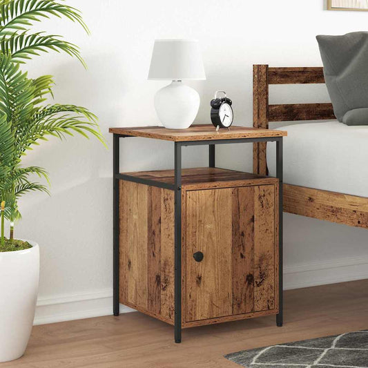 Nachttisch 2 pcs Altholz Holzwerkstoff