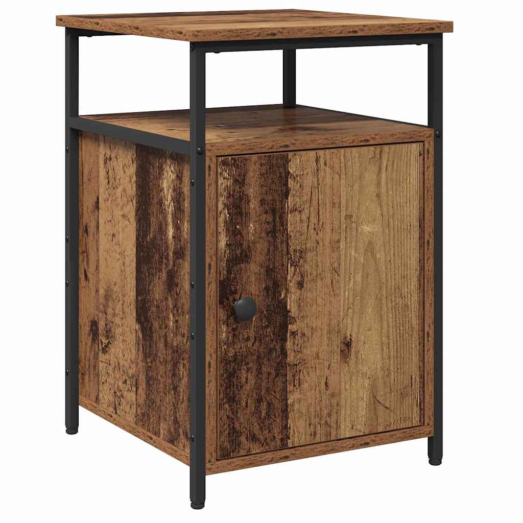 Nachttisch 2 pcs Altholz Holzwerkstoff
