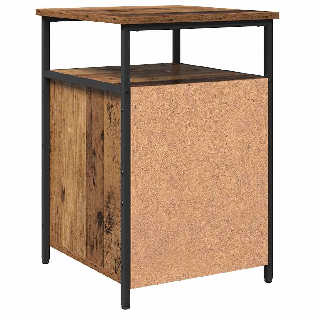 Nachttisch 2 pcs Altholz Holzwerkstoff