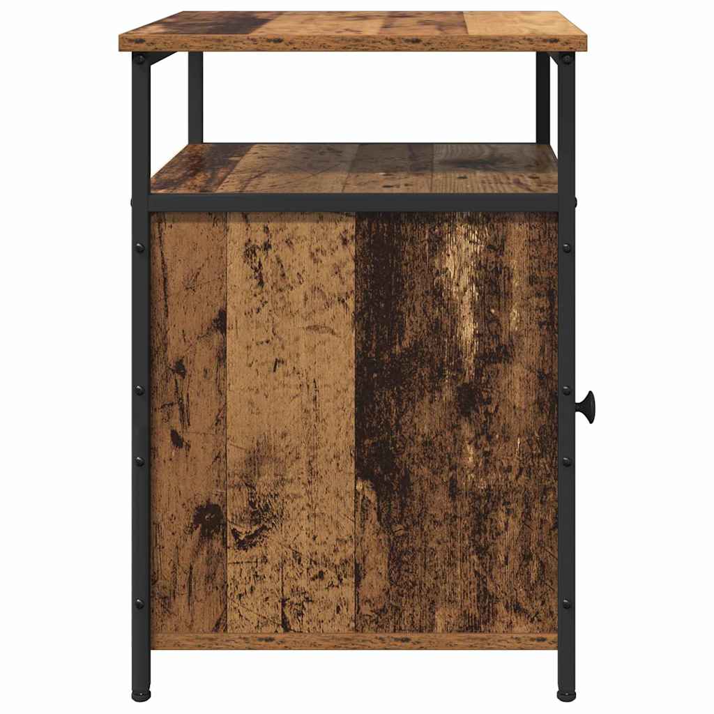 Nachttisch 2 pcs Altholz Holzwerkstoff