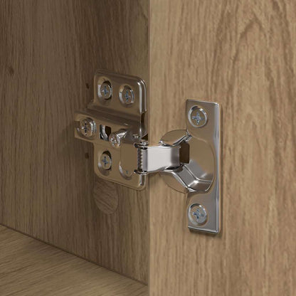Nachttisch 2 pcs Eiche handwerklich Holzwerkstoff