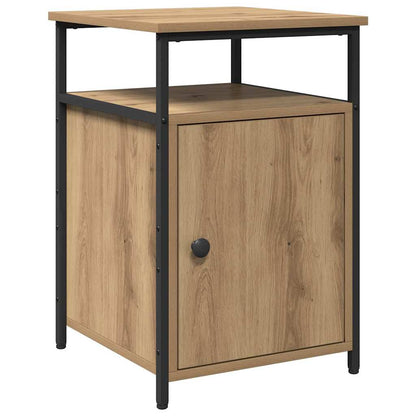 Nachttisch 2 pcs Eiche handwerklich Holzwerkstoff