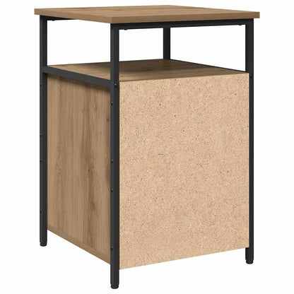 Nachttisch 2 pcs Eiche handwerklich Holzwerkstoff