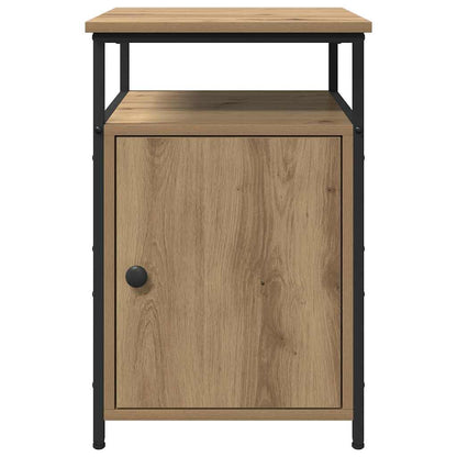 Nachttisch 2 pcs Eiche handwerklich Holzwerkstoff