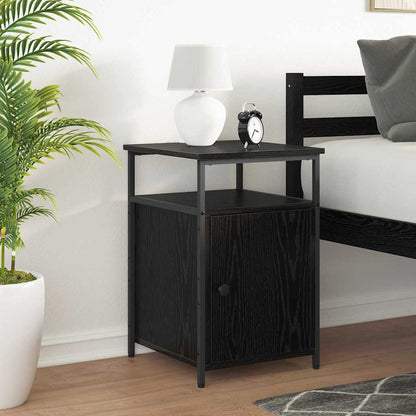 Nachttisch 2 pcs Schwarze Eiche Holzwerkstoff