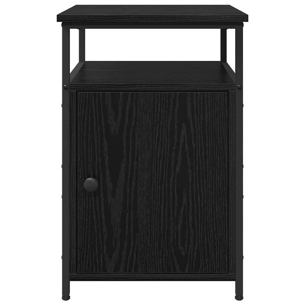 Nachttisch 2 pcs Schwarze Eiche Holzwerkstoff