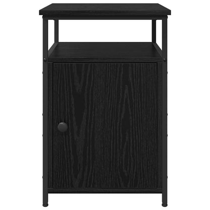 Nachttisch 2 pcs Schwarze Eiche Holzwerkstoff