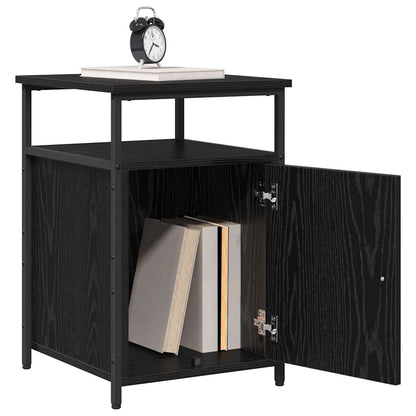 Nachttisch 2 pcs Schwarze Eiche Holzwerkstoff