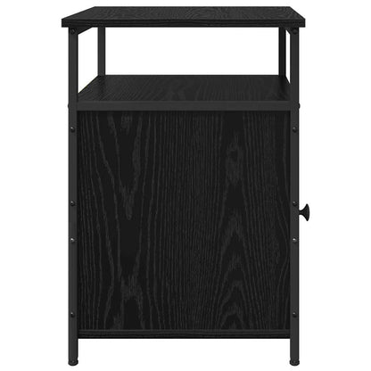 Nachttisch 2 pcs Schwarze Eiche Holzwerkstoff