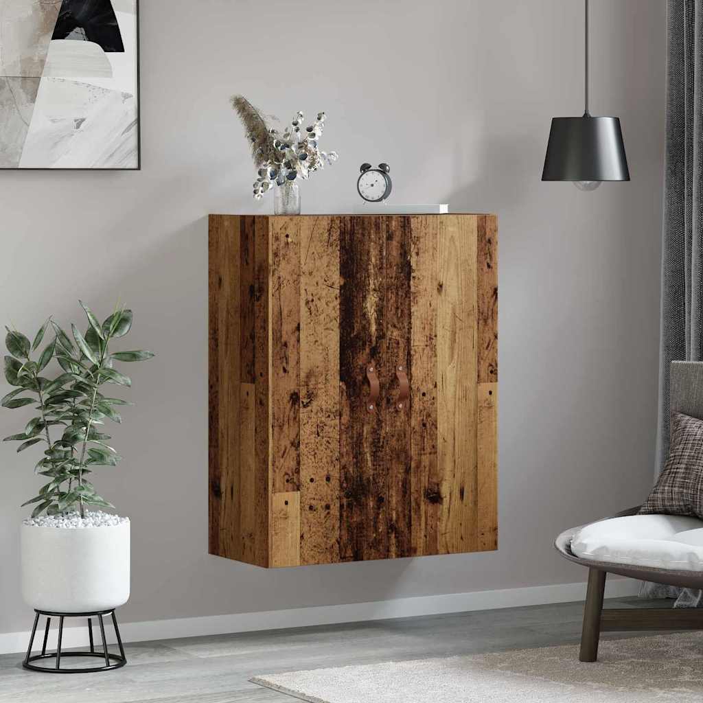 Wandschrank Wandmontiert Braun 69.5 x 34 x 90 cm Holzwerkstoff