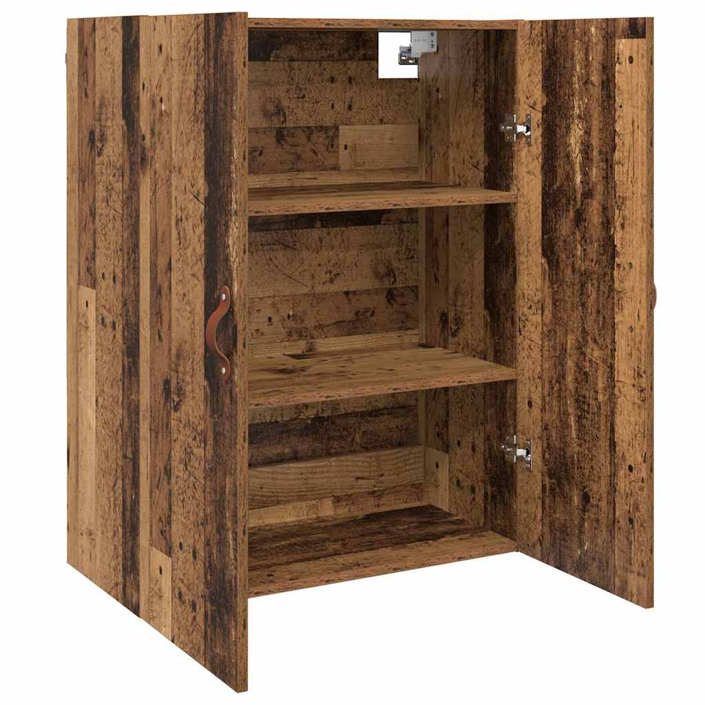Wandschrank Wandmontiert Braun 69.5 x 34 x 90 cm Holzwerkstoff