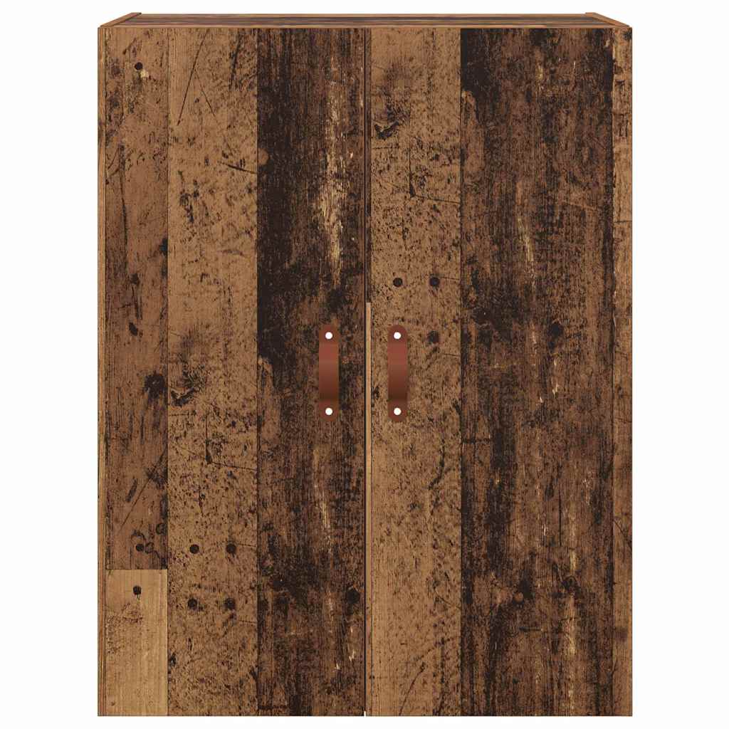 Wandschrank Wandmontiert Braun 69.5 x 34 x 90 cm Holzwerkstoff