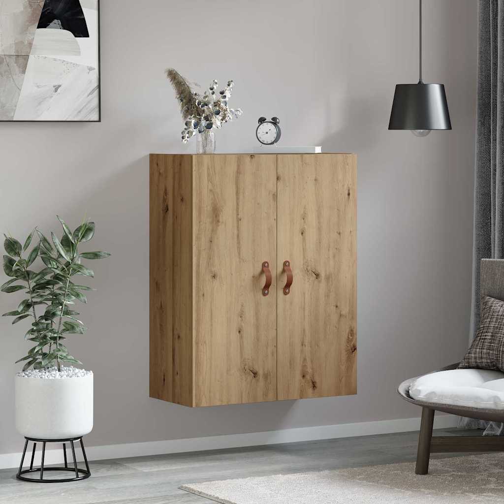 Wandschrank Wandmontiert Braun 69.5 x 34 x 90 cm Holzwerkstoff